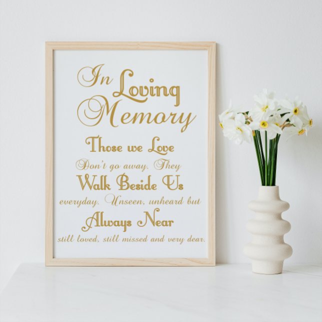Póster Oro en el Rótulo de Boda de memoria amorosa (Subido por el creador)