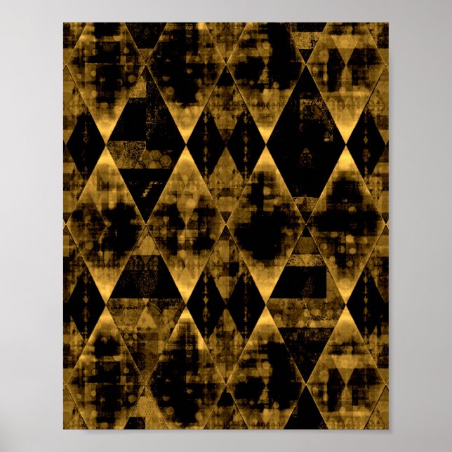 Póster Oro errático y diamante negro (Frente)