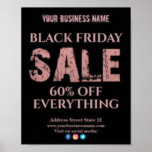 Póster Oro Rosa de venta Tipografía