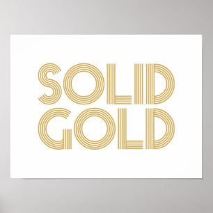PÓSTER ORO SÓLIDO