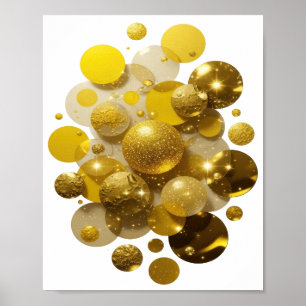 Póster Oro Vibrante CHISPEAS DORADAS