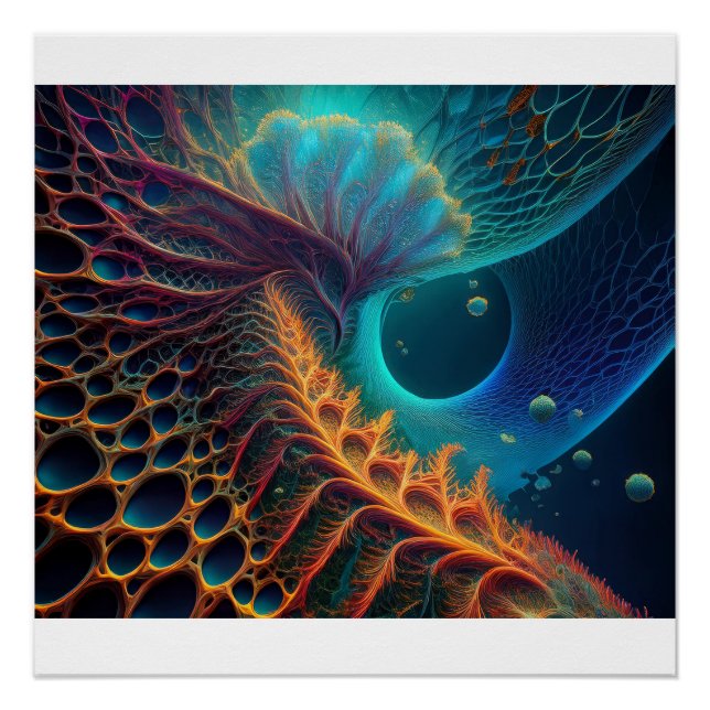 Póster Oro Y Fecn Azul (Anverso)