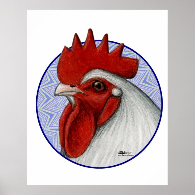 Póster Orpington Head Circle (Frente)