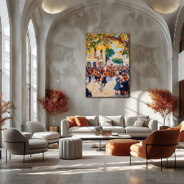 Póster Orquesta de Pointillismo al aire libre