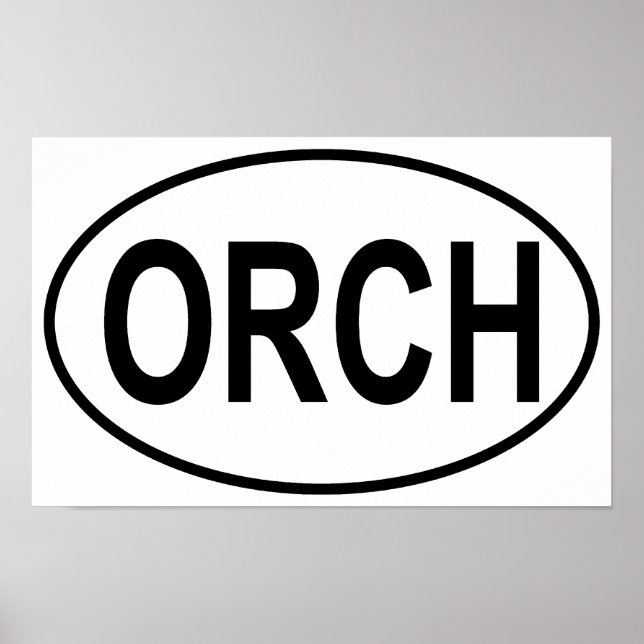 Póster Orquesta Oval (Frente)