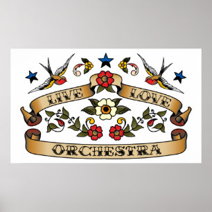 Póster Orquesta viva del amor