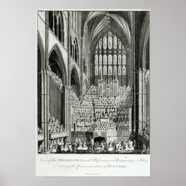 Póster Orquesta y artistas de Westminster (Frente)