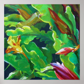 Póster Orquídea Cactus 4