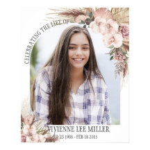 Orquídea de hierba de Pampas Foto floral Funeral M