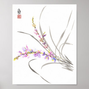 Póster Orquídea Salvaje Bailando