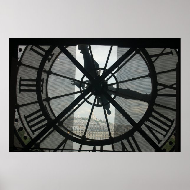 Póster Orsay Clock Poster de París (Frente)
