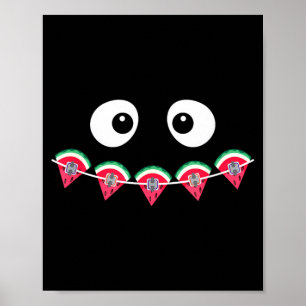 Póster Ortodoncista Verano Sandía Férula Dental Goma
