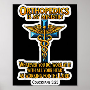 Póster Ortopedista Cristiano Doctor Ortopedia Es Mi Min