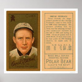 Póster Orval Overall Cubs Baseball 1911