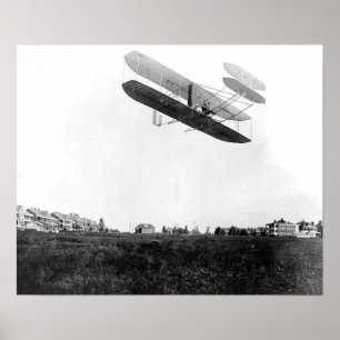 Póster Orville Wright que vuela en Fort Myer, de sept. el