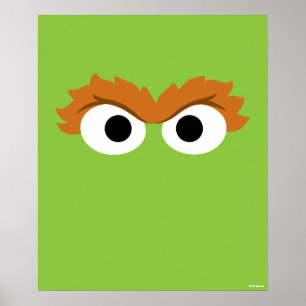 Póster Oscar el Gruñón Cara Grande