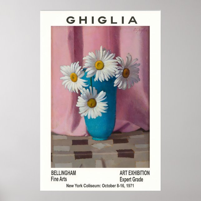 Póster Oscar Ghiglia Floral Art Exhibition Poster (Frente)