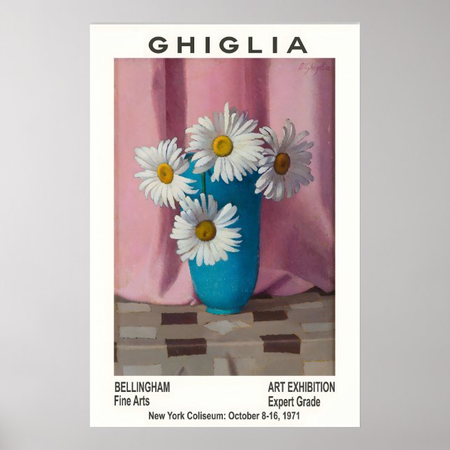 Póster Oscar Ghiglia Floral Art Exhibition Poster (Frente)