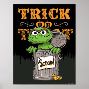 Póster Oscar la Grouch - Trick o Trete, Scram!