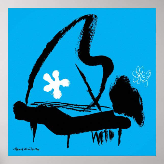 Póster Óscar Peterson Ilustró Vintage de Jazz (Frente)