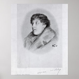 Póster Oscar Wilde (1854-1900) a Bijou Portrait, from 'So