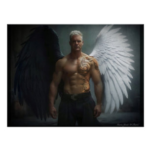Póster Oscuridad Angelical