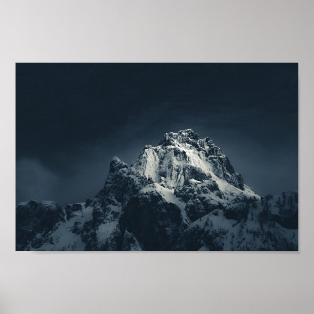 Póster Oscuridad y montaña (Frente)