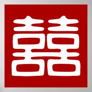 Póster Oscuro Red Doble Felicidad - Negrita