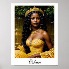 Póster Oshun Orisha - African Goddess Poster
