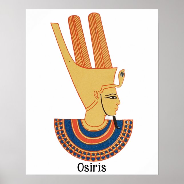 Póster Osiris Antiguo dios Egipcio (Frente)