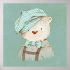 Póster Osito Caprichoso Dulce Adorable Encantador