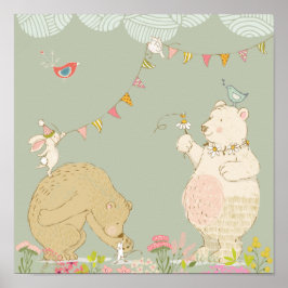 Póster Ositos de primavera