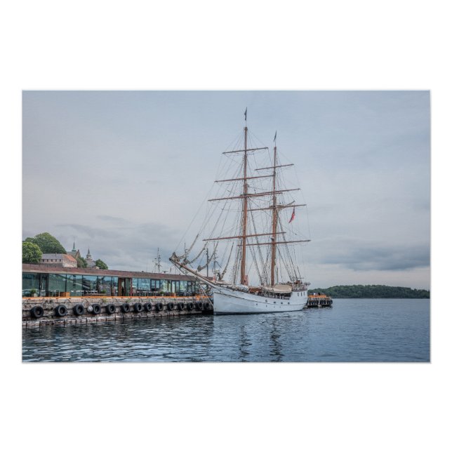 Póster Oslo Noruega (Anverso)