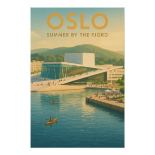 PÓSTER OSLO — VERANO JUNTO AL FJORD