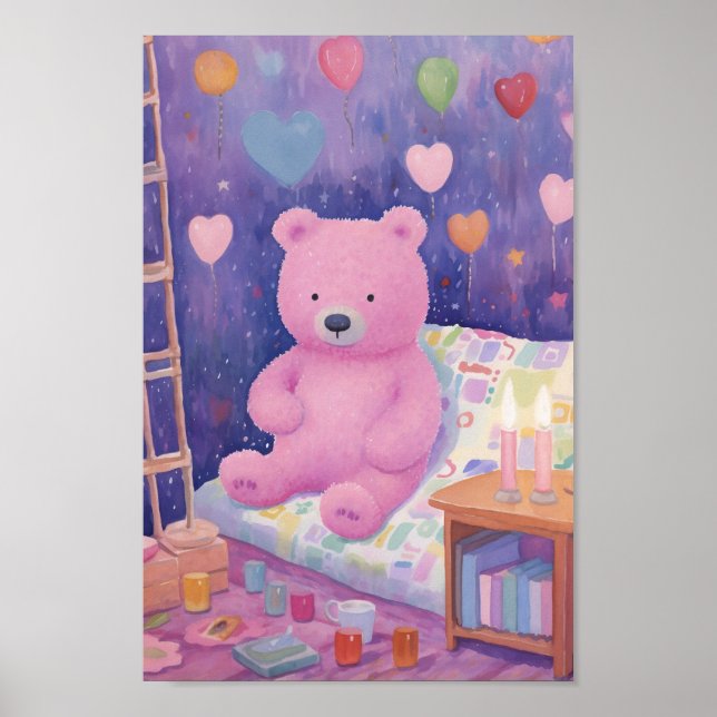 Póster Oso Adorable (Frente)