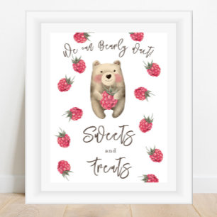 Póster Oso cachorro - Dulces y golosinas