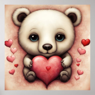 Póster Oso de amor 2
