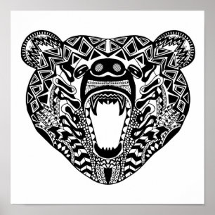 Póster Oso de estilo 2