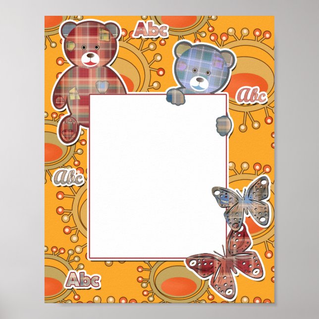 Póster Oso de peluche, bebé (Frente)