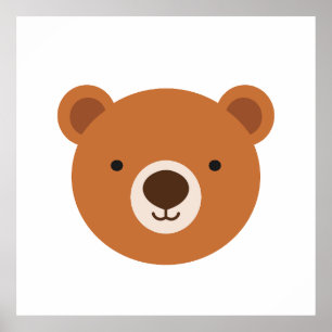 Póster Oso de peluche lindo