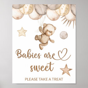 Póster Oso de peluche oso bebé bebés bebes dulce tomar un
