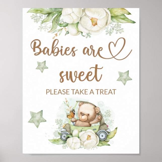 Póster Oso de peluche oso bebé bebés bebes dulce tomar un (Frente)