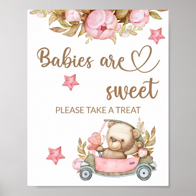 Póster Oso de peluche oso bebé bebés bebes dulce tomar un (Frente)