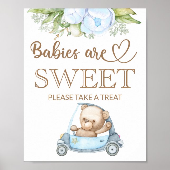 Póster Oso de peluche oso bebé bebés bebes dulce tomar un (Frente)