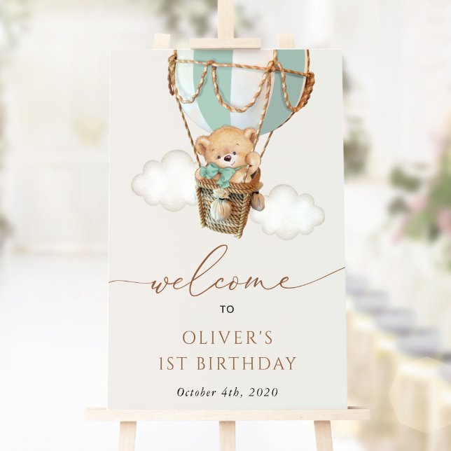 Póster Oso de Teddy, Globo Verde, Primera Bienvenida De C (Subido por el creador)