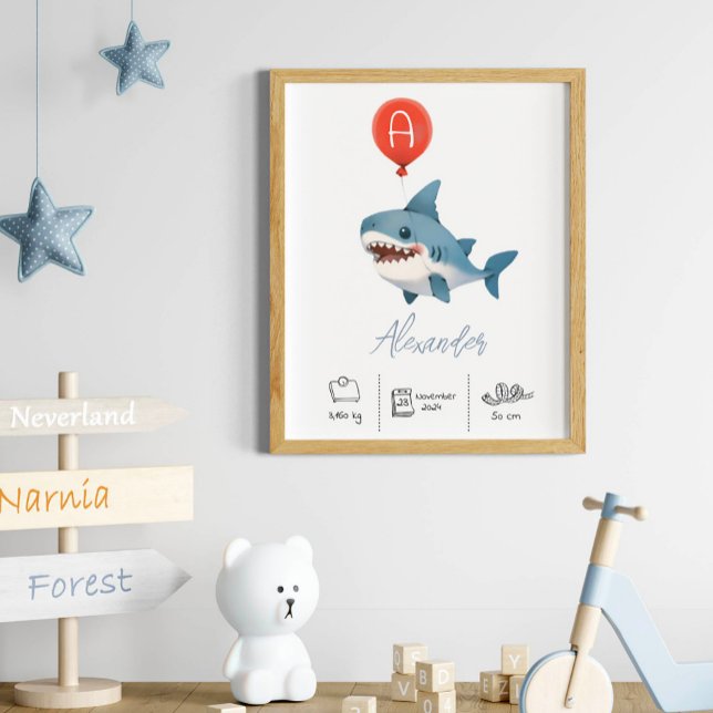 Póster Oso de Teddy personalizado con guardería de globos (Subido por el creador)