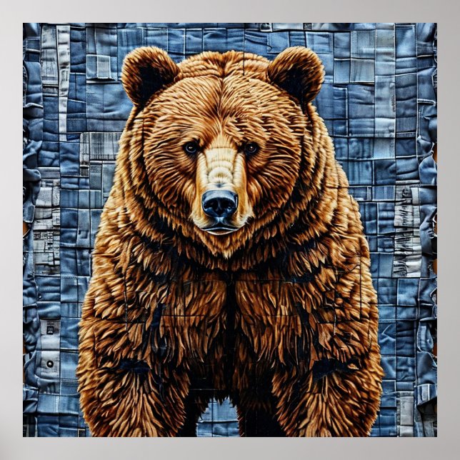 Póster Oso grizzly (Frente)