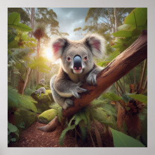 Póster Oso Koala Adorable
