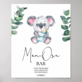 Póster Oso koala bar Momosa