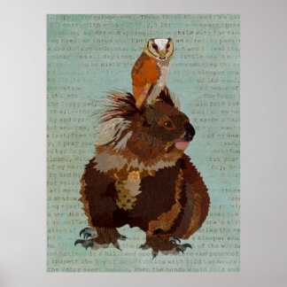 PÓSTER OSO KOALA Y OWL